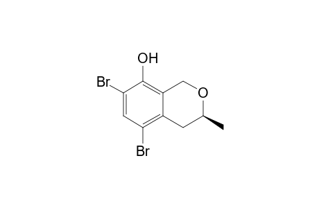 (S)-(+)-5,7-Dibromo-8-hydroxy-3-methyl-3,4-dihydro-1H-2-benzopyran