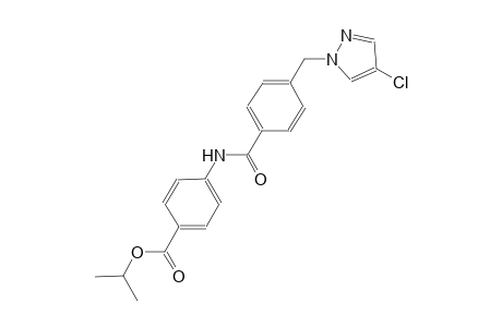 isopropyl 4-({4-[(4-chloro-1H-pyrazol-1-yl)methyl]benzoyl}amino)benzoate