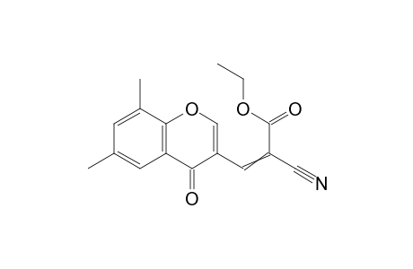 Ethyl 2-cyano-3-(6,8-dimethylchromon-3-yl)prop-2-enoate