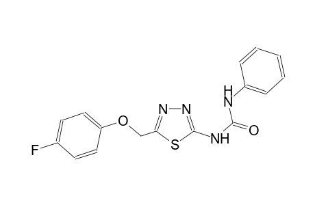 N-{5-[(4-fluorophenoxy)methyl]-1,3,4-thiadiazol-2-yl}-N'-phenylurea