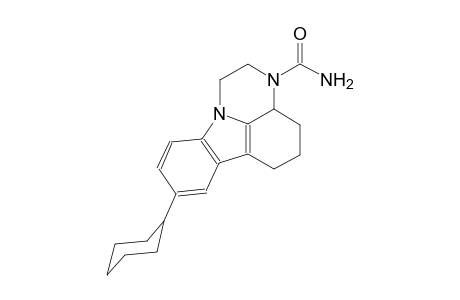 8-cyclohexyl-1,2,3a,4,5,6-hexahydro-3H-pyrazino[3,2,1-jk]carbazole-3-carboxamide