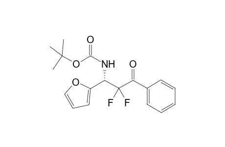 (S)-tert-Butyl N-(2,2-difluoro-1-(furan-2-yl)-3-oxo-3-phenylpropyl)carbamate