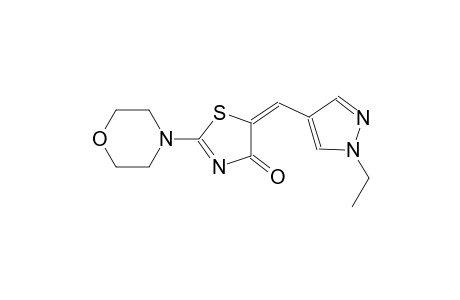 (5E)-5-[(1-ethyl-1H-pyrazol-4-yl)methylene]-2-(4-morpholinyl)-1,3-thiazol-4(5H)-one