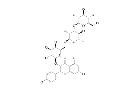 KAEMPFEROL-3-O-BETA-D-GLUCOPYRANOSYL-(1->3)-ALPHA-L-RHAMNOPYRANOSYL-(1->6)-BETA-D-GALACTOPYRANOSIDE