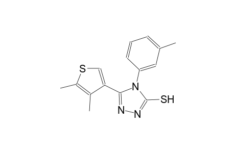 5-(4,5-dimethyl-3-thienyl)-4-(3-methylphenyl)-4H-1,2,4-triazol-3-yl hydrosulfide