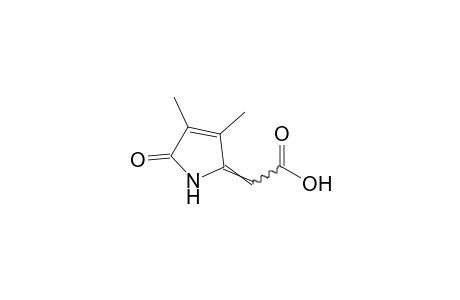 3,4-dimethyl-5-oxo-3-pyrroline-delta^2^,^alpha-acetic acid