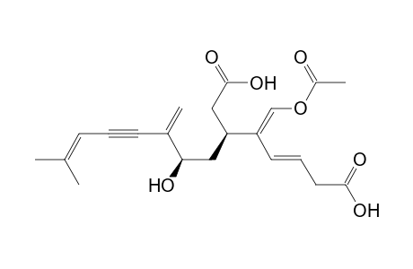 (4S,6R-1E)-3-[(Z)-Acetoxymethylidene]-6-hydroxy-11-methyl-7-methylidenedodeca-1,10-dien-8-yne-1,4-diyl diacetate