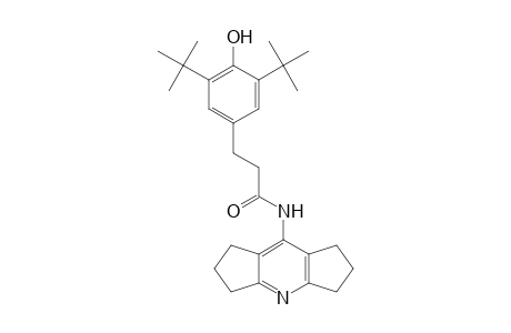 3-(3,5-di-tert-butyl-4-hydroxy-phenyl)-N-(1,2,3,5,6,7-hexahydro-4-aza-S-indacen-8-yl)-propionamide