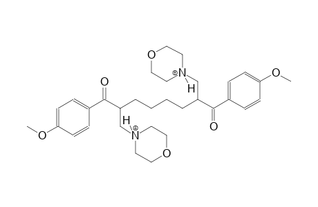 4-[2-(4-methoxybenzoyl)-8-(4-methoxyphenyl)-7-(morpholin-4-ium-4-ylmethyl)-8-oxooctyl]morpholin-4-ium