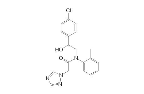 N-(2-(4-chlorophenyl)-2-hydroxyethyl)-N-(o-tolyl)-2-(1H-1,2,4-triazol-1-yl)acetamide