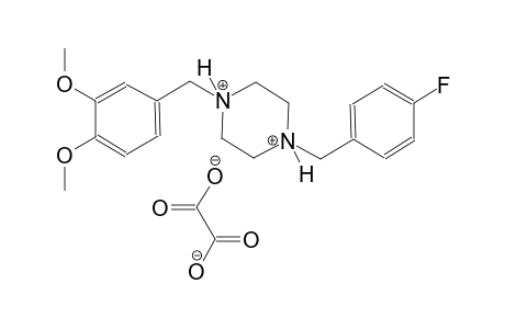 1-(3,4-dimethoxybenzyl)-4-(4-fluorobenzyl)piperazinediium oxalate