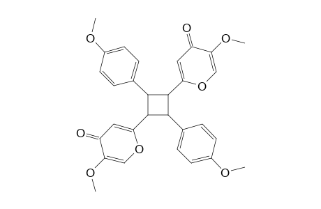 1,3-bis(5'-Methoxy-4'-pyron-2'-yl)-2,4-bis(p-methoxyphenyl)cyclobutane - Dimer