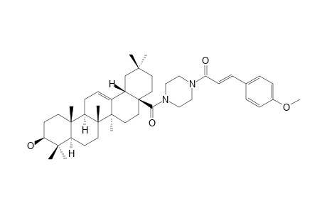 (3-HYDROXY-OLEAN-12-EN-28-YL)-[4-(4'-METHOXY)-CINNAMAMIDO-PIPERAZIN-1-YL]-METHANONE