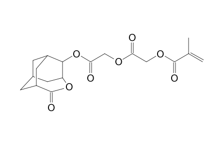 2-(2-(5-oxo-4-oxa-5-homoadamantane-2-yl)oxy-2-oxoethoxy)-2-oxoethylmethacrylate