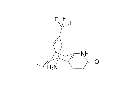 (5R*,9R*,11E)-5-Amino-11-ethylidene-7-trifluoromethyl-5,6,9,10-tetrahydro-5,9-methanocycloocta[b]pyridine-2(1H)-one