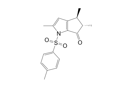 TRANS-4,5-DIHYDRO-1-(4'-METHYLPHENYLSULFONYL)-2,4,5-TRIMETHYLCYCLOPENTA-[B]-PYRROL-6(1H)-ONE