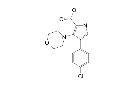 4-(4-chlorophenyl)-3-morpholin-4-yl-1H-pyrrole-2-carboxylic acid