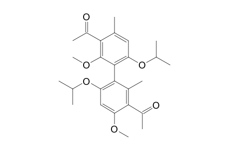 1,1'-[6,6'-Diisopropyloxy-2,4'-dimethoxy-2',4-dimethyl-1,1'-biphenyl-3,3'-diyl]-bisethanone