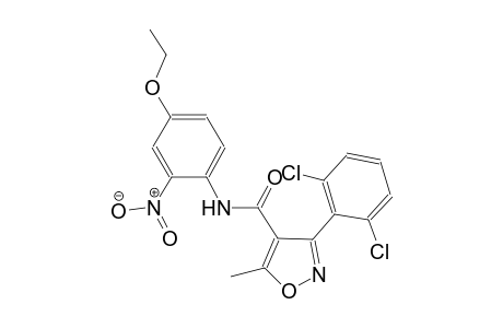 3-(2,6-dichlorophenyl)-N-(4-ethoxy-2-nitrophenyl)-5-methyl-4-isoxazolecarboxamide