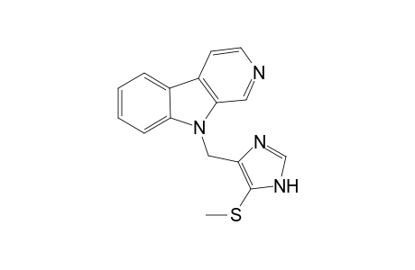 9-[(4-methylsulfanyl-1H-imidazol-5-yl)methyl]pyrido[3,4-b]indole