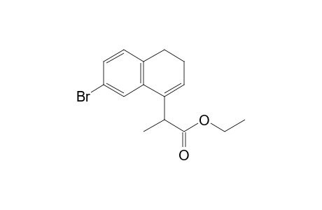 2-(7-bromo-3,4-dihydronaphthalen-1-yl)propanoic acid ethyl ester