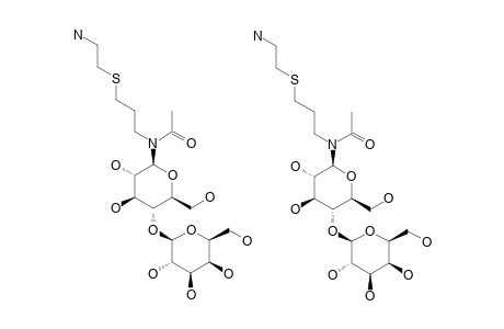 N-ACETYL-N-[3-THIO-(2-AMINOETHYL)]-PROPYL-(BETA-D-GALACTOPYRANOSYL)-(1->4)-BETA-D-GLUCOPYRANOSYLAMINE