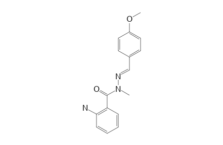 1-(4-METHOXYBENZALDEHYD)-2-METHYL-2-(2-AMINO-BENZOYL)-HYDRAZONE