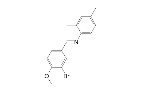 N-[(E)-(3-Bromo-4-methoxyphenyl)methylidene]-2,4-dimethylaniline