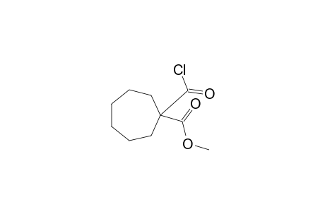 1-CHLOROCARBONYLCYCLOHEPTANE-1-CARBOXYLIC-ACID-METHYLESTER