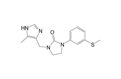 1-[(5-methyl-1H-imidazol-4-yl)methyl]-3-(3-methylsulfanylphenyl)imidazolidin-2-one