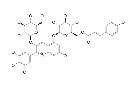 DELPHINIDIN-3-O-BETA-D-GLUCOPYRANOSIDE-5-O-BETA-D-(6-E-PARA-COUMAROYLGLUCOPYRANOSIDE)