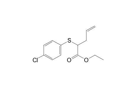 Ethyl 2-((4-chlorophenyl)thio)pent-4-enoate