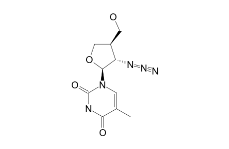 5-METHYL-1-((1R,2R,3S)-TETRAHYDRO-2-AZIDO-3-HYDROXYMETHYL-1-FURANYL)-2,4(1H,3H)-PYRIMIDINEDIONE