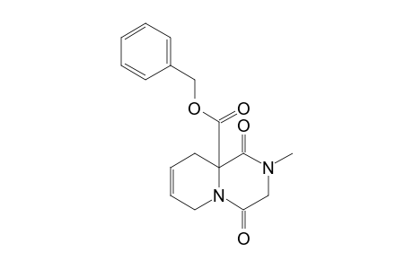 (phenylmethyl) 2-methyl-1,4-bis(oxidanylidene)-6,9-dihydro-3H-pyrido[1,2-a]pyrazine-9a-carboxylate