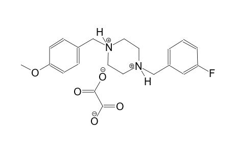 1-(3-fluorobenzyl)-4-(4-methoxybenzyl)piperazinediium oxalate