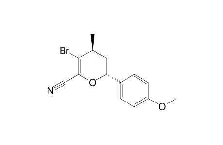3,4-Dihydro-2-(4'-methoxyphenyl)-5-bromo-4-methyl-2H-pyran-6-carbonitrile