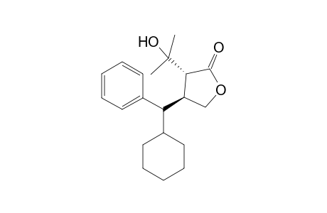 (3R,4S)-3-(Hydroxypropan-2-yl)-4-(.alpha.-cyclohexylbenzyl)tetrahydrofuran-2-one