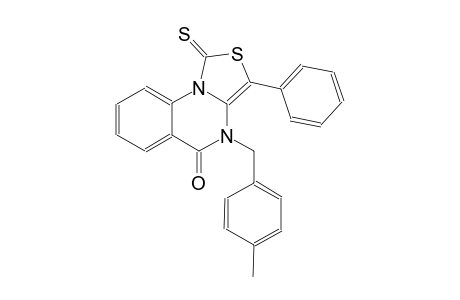 thiazolo[3,4-a]quinazolin-5(4H)-one, 4-[(4-methylphenyl)methyl]-3-phenyl-1-thioxo-