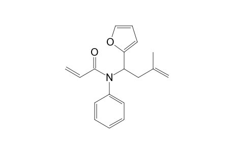 N-[1-(2-furanyl)-3-methylbut-3-enyl]-N-phenyl-2-propenamide