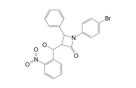 1-(4-BROMOPHENYL)-3-[HYDROXY-(2-NITROPHENYL)-METHYL]-4-PHENYLAZETIDIN-2-ONE