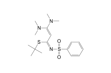 2-Propenimidothioic acid, 3,3-bis(dimethylamino)-N-(phenylsulfonyl)-, 1,1-dimethylethyl ester