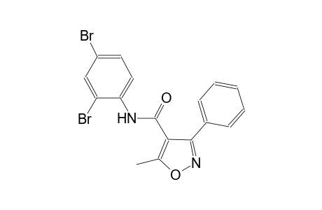 N-(2,4-dibromophenyl)-5-methyl-3-phenyl-4-isoxazolecarboxamide
