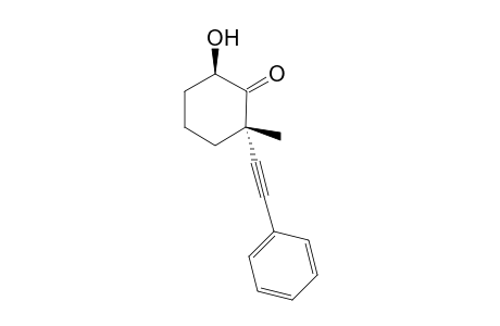 6-Hydroxy-2-methyl-2-(phenylethynyl)cyclohexanone