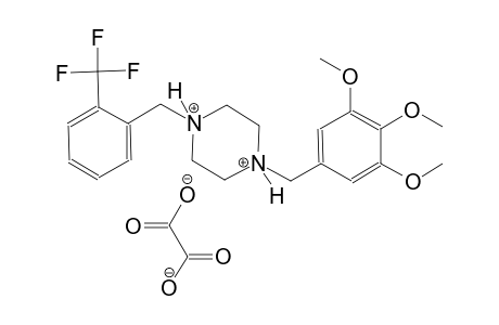 1-[2-(trifluoromethyl)benzyl]-4-(3,4,5-trimethoxybenzyl)piperazinediium oxalate