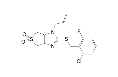 1H-thieno[3,4-d]imidazole, 2-[[(2-chloro-6-fluorophenyl)methyl]thio]-3a,4,6,6a-tetrahydro-1-(2-propenyl)-, 5,5-dioxide
