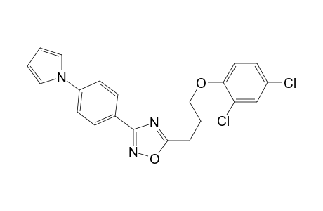 1,2,4-Oxadiazole, 5-[3-(2,4-dichlorophenoxy)propyl]-3-[4-(1H-pyrrol-1-yl)phenyl]-