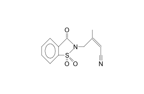 2-(cis-3-Cyano-2-methyl-2-propen-1-yl)-benzoisothiazol-3(2H)-one 1,1-dioxide