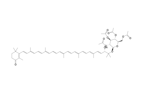 (E,2'S)-2'-Hydroxy-1'-[2,3,4,6-tetra-O-acetyl-.beta.-D-glucopyranosyloxy]-3',4'-didehydro-1',2'-dihydro-.beta.,.psi.-caroten-4-one