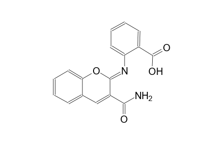 2-{[(2Z)-3-(aminocarbonyl)-2H-chromen-2-ylidene]amino}benzoic acid