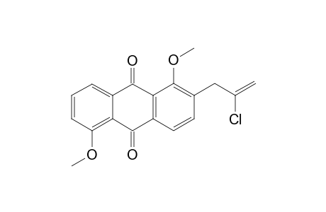 2-(2'-chloroprop-2'-enyl)-1,5-dimethoxyanthraquinone
